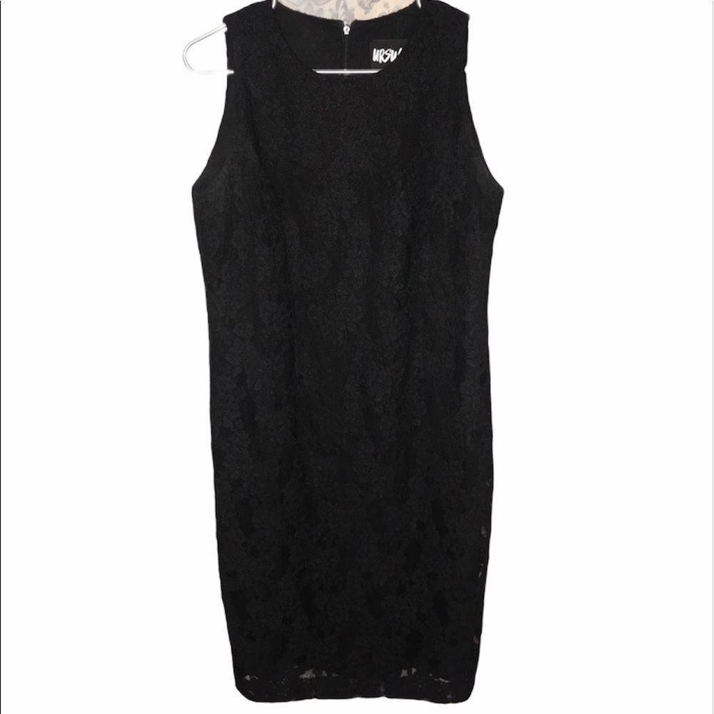 Ursula of Switzerland Black lace classy dress size 10
